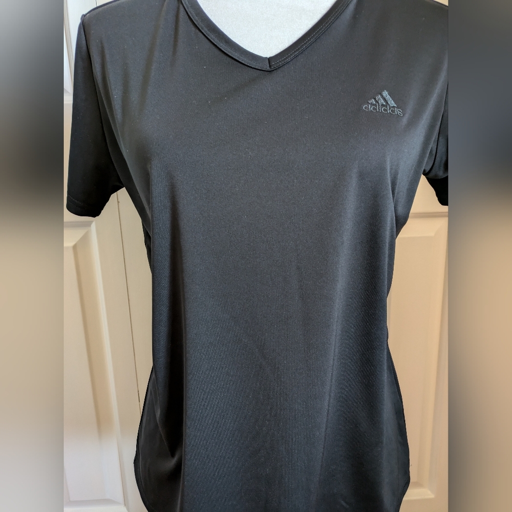 Adidas Women's V-Neck T-Shirt - size small